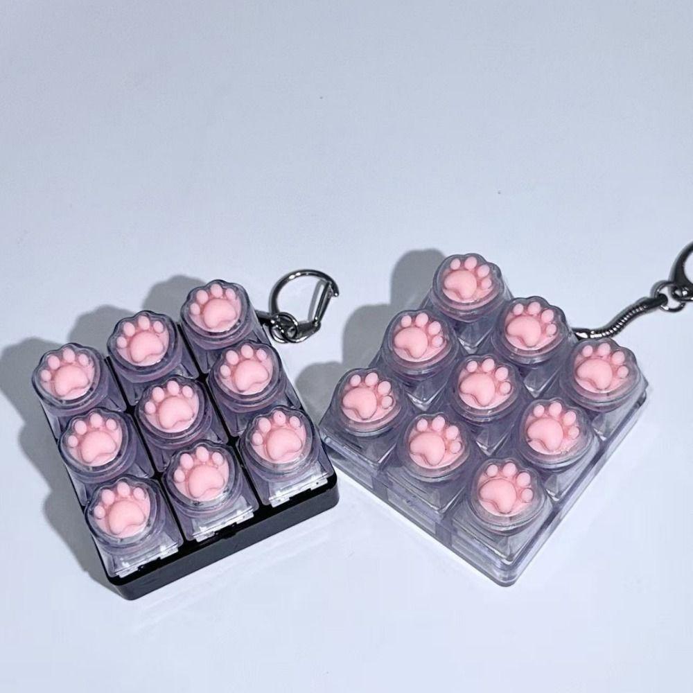 9Keys Keyboard Clicker Toy DIY Keyboard Clicker Toy Relaxing Finger Keyboard Cap  Pass Time