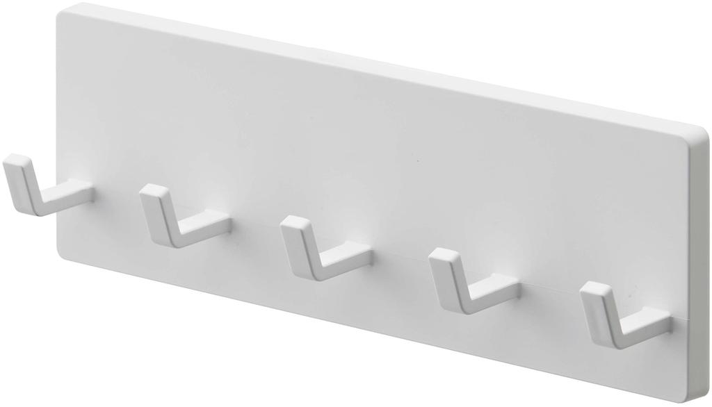 Yamazaki Film W18 x x Small Item Temporary 6258 Hooks, 5-Piece Set, White, Approx. D3.5 H6cm, Plate, Storage, Storage,