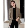 Autumn Winter Korean Fashion Solid Color Button Blazer Women Loose Casual Cardigan Suit Coat Outwear