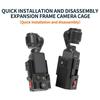Aluminum Protective Camera Cage For Pocket 3 Action Cameras With Quick Release and Mount Magnetic Adapter