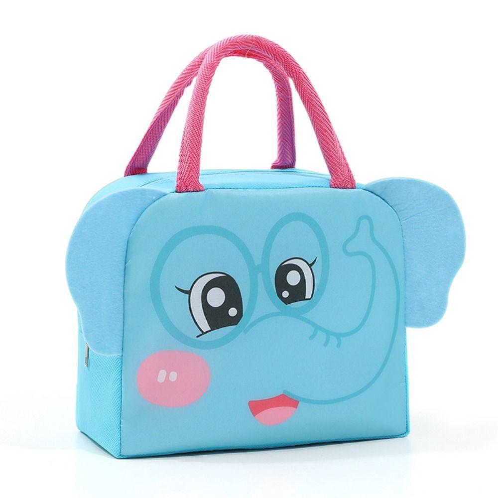 Oxford Cloth Cartoon Stereoscopic Lunch Bag Thermal Bag Portable Tote Food Small Cooler Bag Thermal Lunch Box Accessories