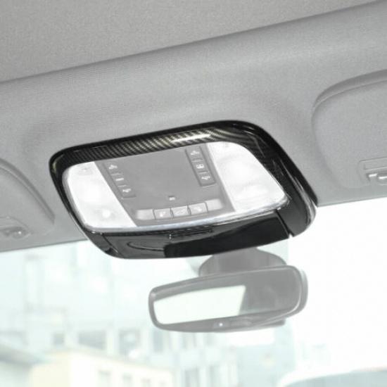 For 2011- Chrysler 300/Charger Carbon Front Reading Light Lamp Cover Trim 2P