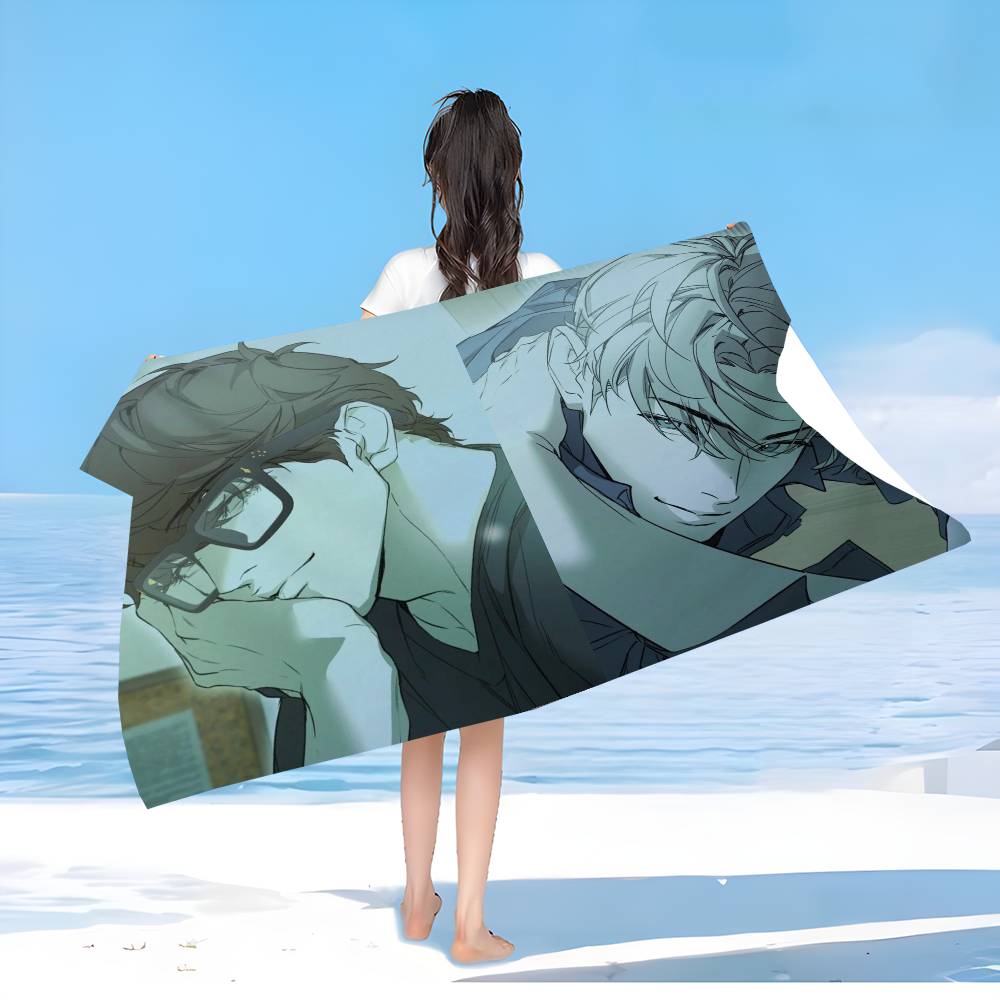 Nerd Project bl Anime Beach Towel Colorful Bath Towels for Girl Microfiber Quick Dry Custom Sand Free Beach Yoga Spa Gym Pool