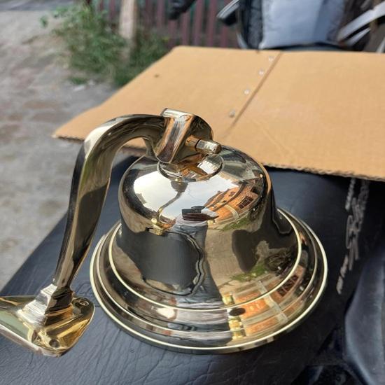 Engraved Brass Door Bell Nautical Home Decor Wedding, Anniversary, Office Decor Gift