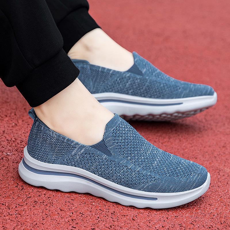 Old Beijing Breathable Mesh Slip-On Shoes for Elderly - Comfortable, Non-Slip, Soft Sole for Men and Women