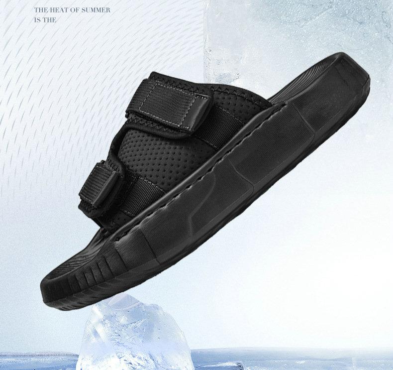 Men's Mesh Casual Slippers Summer Outdoor Sports Lightweight Thick Soled Men's Water Wading Beach Slippers Men Shoes