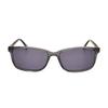 Herren S Graue Rechteckige Sonnenbrille hekS1214