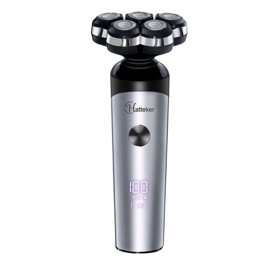 Hatteker Electric Razor for Men Waterproof Rechargeable Foaming Beard Shaver Technology & Easy-Replace Blades 360° Rotating Comfortable Skin Care