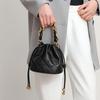 Bag women's new versatile high-end messenger bucket bag niche designer portable chain leather bag