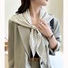 Wholesale Korean Retro Polka Dot Triangle Scarves Women Decorative Large Shawls Silk Autumn Versatile Temperament Accessories