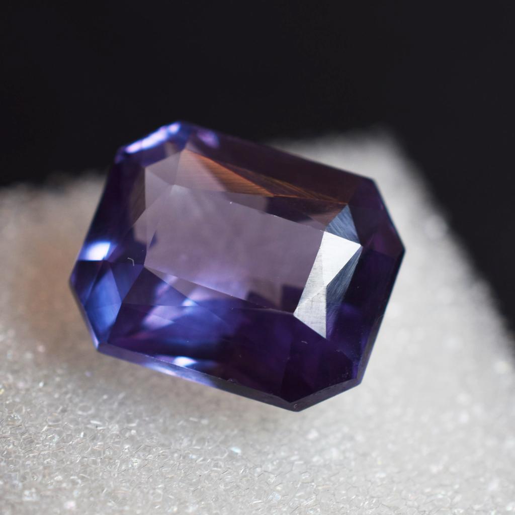 Natural Color Change Alexandrite 12.05 Ct Emerald Cut Certified Gemstone