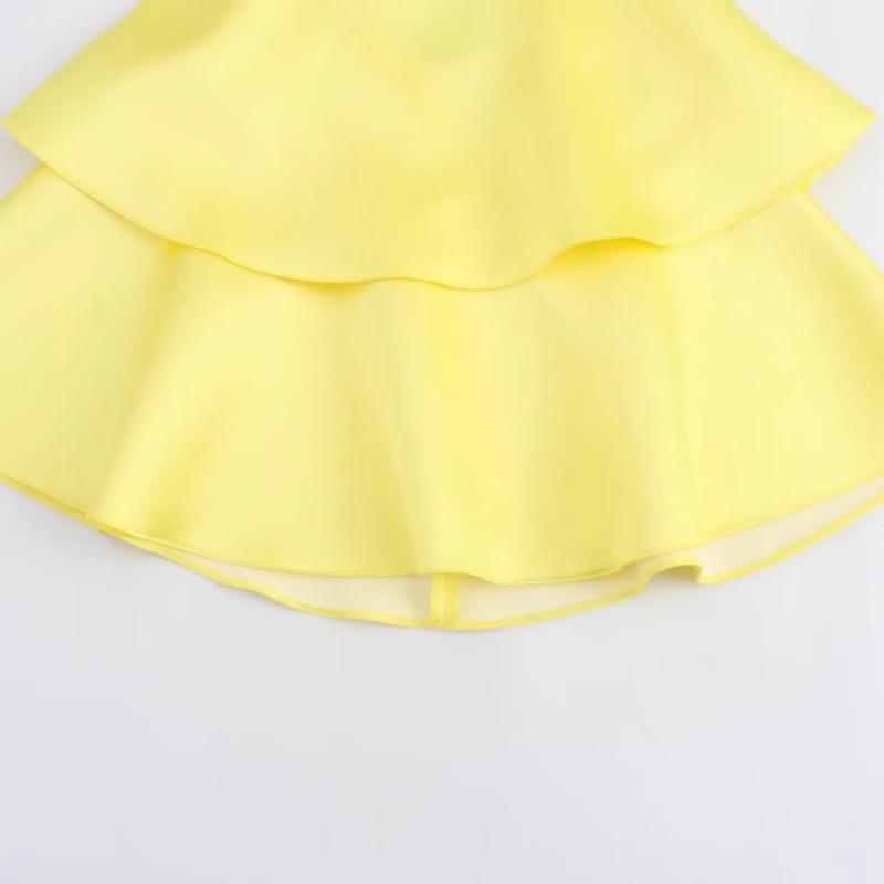 Sommer Sexy Solide Aushöhlen Mini Kleid Süße Y2k Backless Streetwear Kleider Weibliche Mode Chic Schlank Falte Strand Party Kleidung