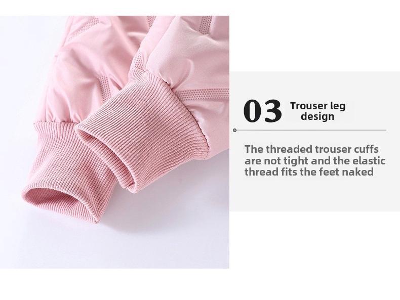 Kids' Winter Windproof Velvet-Lined Cotton Pants