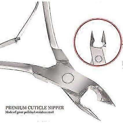 Professional cuticle nippers (silver), stainless steel cuticle c