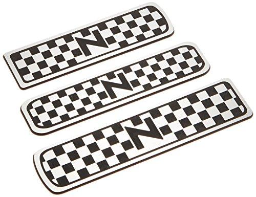 

mut-Honda NBOX NBOX Custom NBOX+ NBOX Plus NBOX+Custum NBOX Plus Custom Exclusive Door Pocket Coaster Type N (Brushed Silver Black)