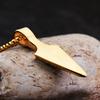 Men's Stainless Steel Ankh Cross Spearhead Pendant Necklaces Fashion Vintage Eye of Horus Necklace Punk Amulet Jewelry Wholesale