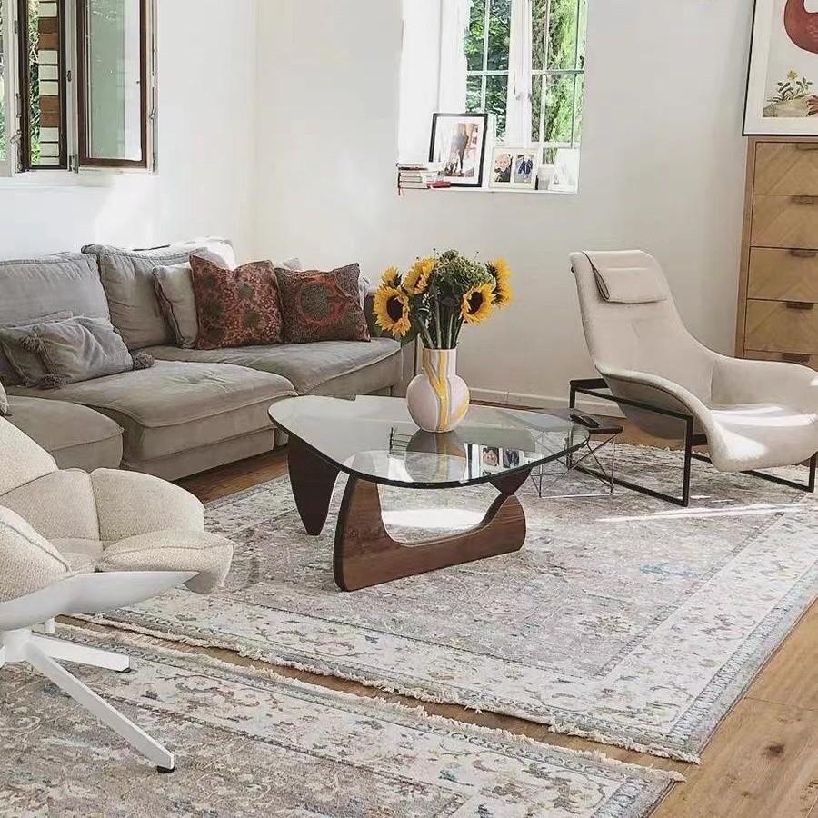 Modern Nordic Glass Coffee Table - Light Luxury Designer Tea Table for Small Living Rooms and Apartments
