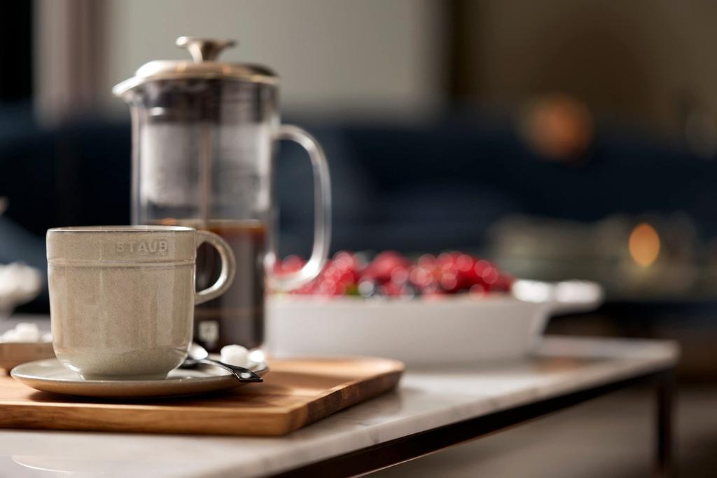 staub 200ml Ceramic Pottery Microwave Safe Japanese Ceramic Mug "Mug Campagne" [Authorized Product] 40508-033