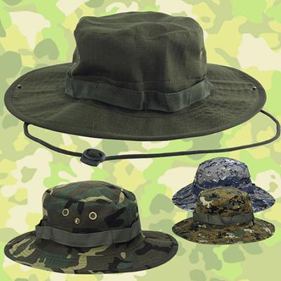 Kapelusz przeciwsłoneczny z zatrzaskiem, szerokim rondem, wielofunkcyjny, kamuflażowy kapelusz typu bucket/boonie do polowania