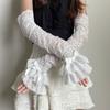 Lolita Sun Protection Sleeve Elastic Sunscreen Arm Sleeve Sweet Long Sleeved Arm Cover  Driving