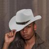 Vintage Wildleder-Denim-Hut Trendy Western-Kopfbedeckung Lässiger Western-Hut Outdoor für Musikfestivals