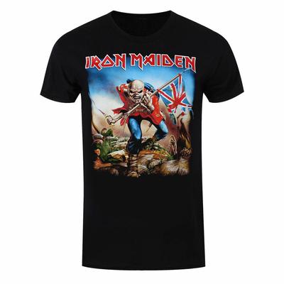 Iron Maiden The Trooper Eddie Black Classic Rock Metal Band Unisex T-shirt