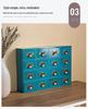 Retro Solid Wood Multi-Purpose Storage Cabinet for Living Room or Bedroom
