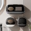 Upscale Creative Double Grid Waterproof Soap Box for Shower, Hanging Soap Holder with Drainage for Bathroom Storage Tool