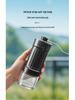 Hand-Crank Ceramic Coffee Grinder with Glass Bean Hopper
