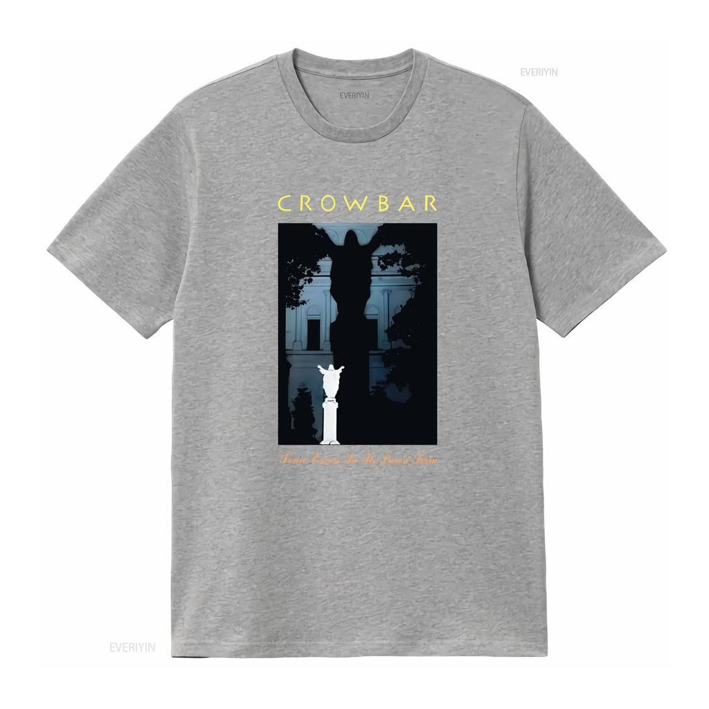 Crowbar Band T Shirt Time Heal Nothing Design Black Full Sizes S 5XL Vintage Washed Comfortable Designer Clothes Casual