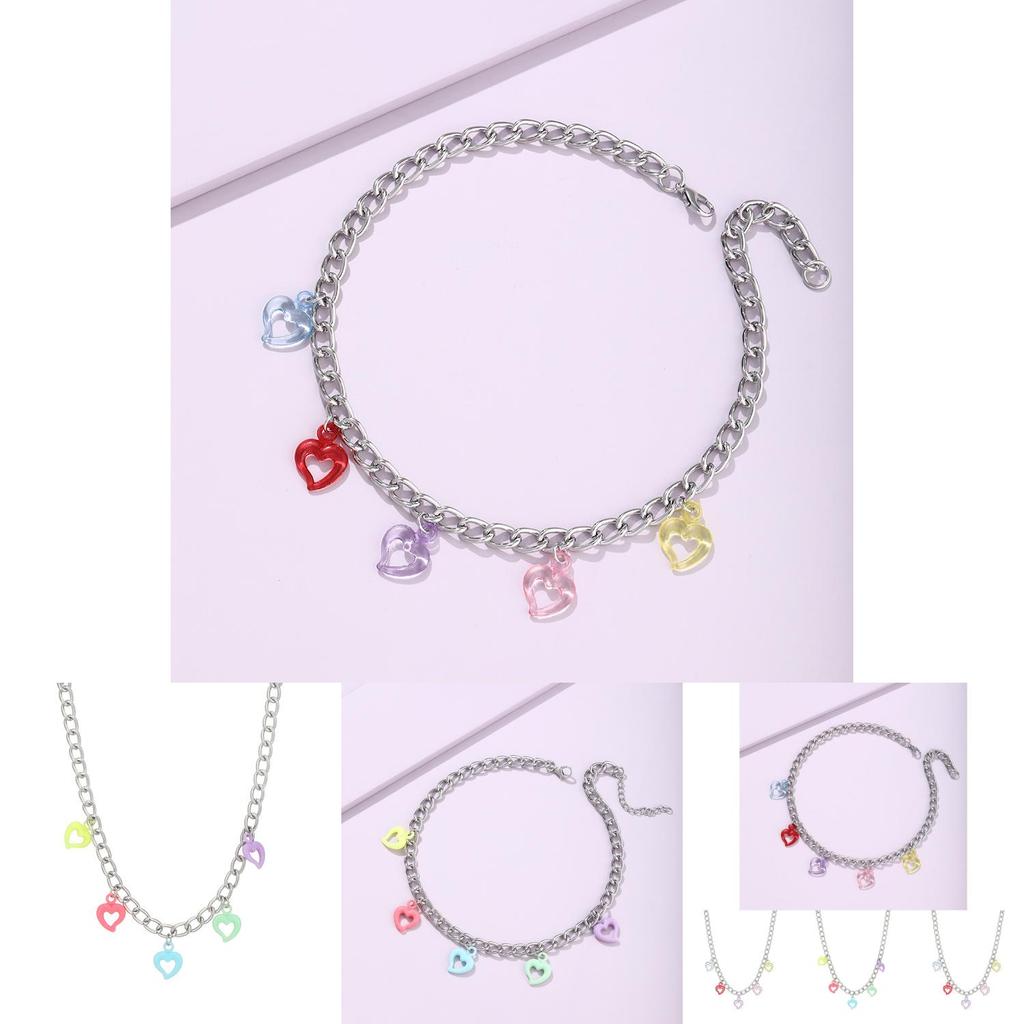 Fashionable Simple Heart Pendant Necklace Crafted From High Quality Alloy Material