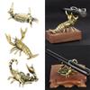 Crab/Scorpion/Lobster Shaped Pen Stand Crafts Crayfish Figurines Animal Miniatures School Office