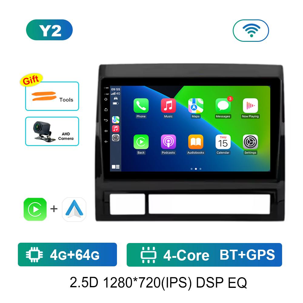 For Toyota Tacoma 2 N200 Hilux 2005 - 2015 Car Android Intelligent System DSP Stereo 4G Navi GPS WiFi IPS Touch Screen Bluetooth