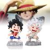 Delightful Cute Luffy Figure In Fashionable Outfits Vibrant Pvc Decoration