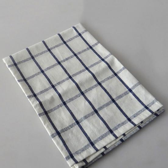 Podkładki kuchenne na stół z lnu i bawełny w paski, serwetki, podkładki pod kubki