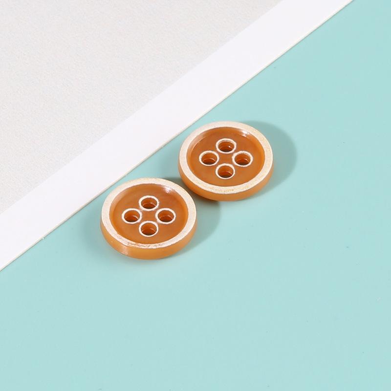 Boutons Urée Bord Brûlé Boutons de Chemise Colorés Boutons de Pull Ronds Vêtements Polyvalents Homme et Femme Accessoires Boutons de Chemise