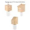 Nature Style Carpenter Bee Trap For Outdoor Hanging With Detachable Safes Hanging Carpenter Wooden