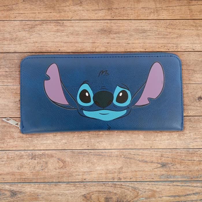 Portefeuille - CERDA - Stitch Disney - Souple - Zippée - Synthétique