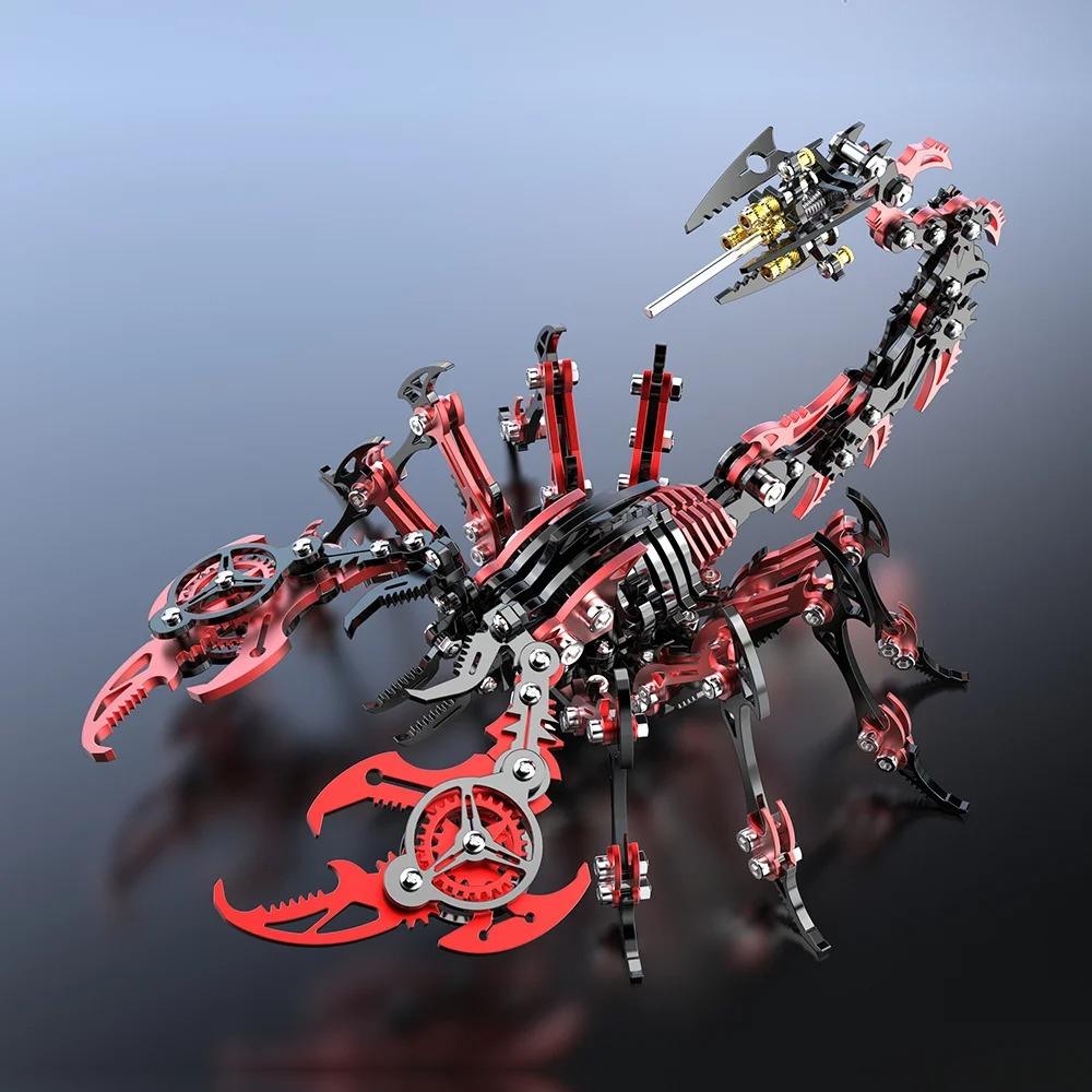 3D Assembly Kit Gifts for Children Anti-Stress Metal Mechanical Insect Animal Puzzles Toys for Adults