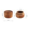 Wood Ring Box Wedding Proposal Engagement Round Wood Ring Box Jewelry Storage Box Portable Solid Wood Ring Box