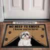 1Pcs Anti Fatigue Door Rugs, West Shi Dog Print Waterproof Non-Slip Thick Cushioned Door Mat Heavy Duty Comfort Standing Mat for Door