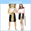 Atemberaubendes ägyptisches Pharao- und Königinnenkostüm für Partys und Bühnenauftritte Unisex-Stil