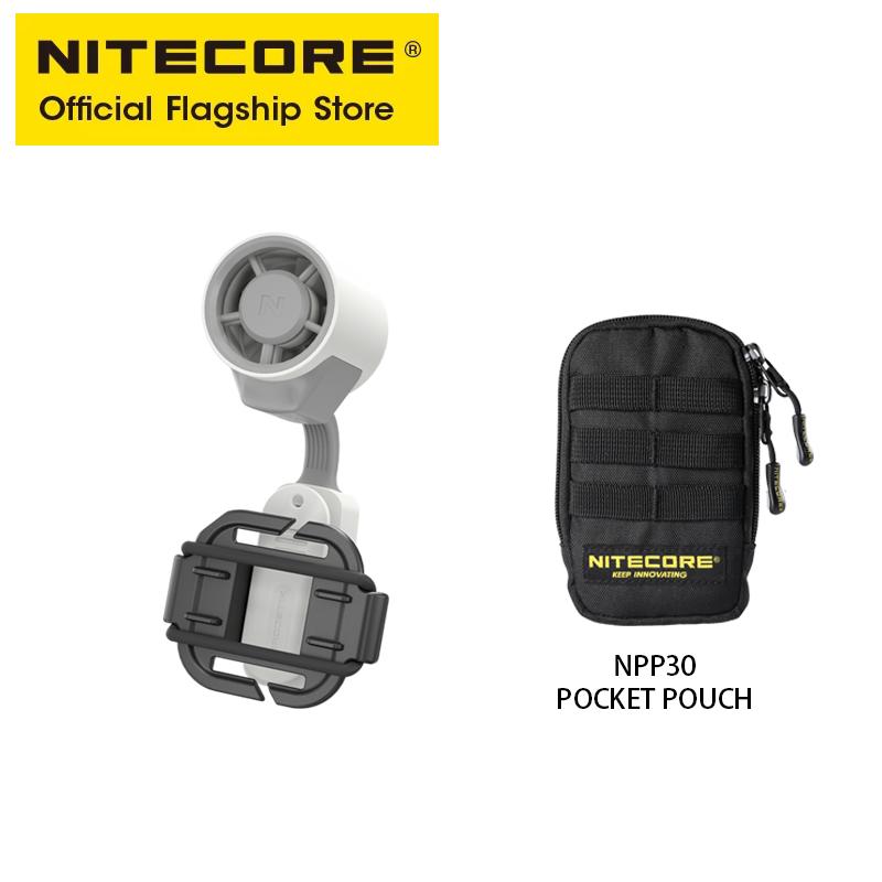 NITECORE NCF20 Outdoor Clip-on Fan Handheld Fan Portable Pocket Cooling Blower 43g for Fishing Camping Commute Hiking Concert