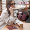 Magnetic Leather Wallet Case for iPhone 16/17 Pro Max (MagSafe Compatible)