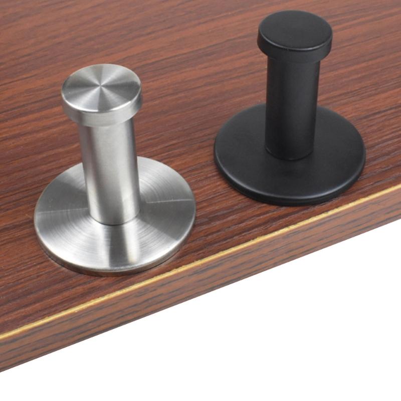 4Pcs Wall Mounted Coat Hook Stainless Steels Coat Hanger Heavy Duty Robes Hook Single Hook for Bag, Towel, Key, Hat