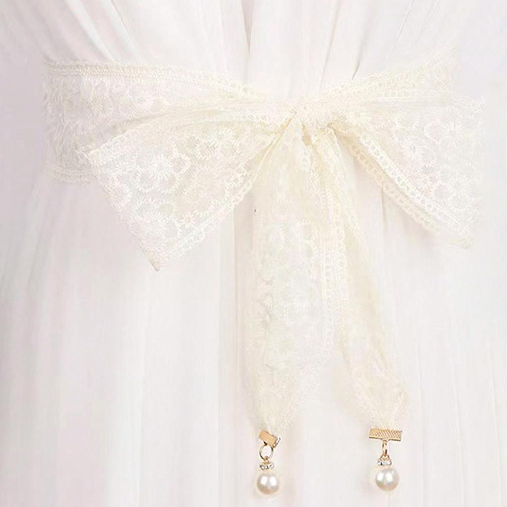 Centuri Dulci Decorative cu Dantelă pentru Talie, cu Pandantiv Perlă, Accesorii Vestimentare, Lanț pentru Talie Elegant pentru Femei