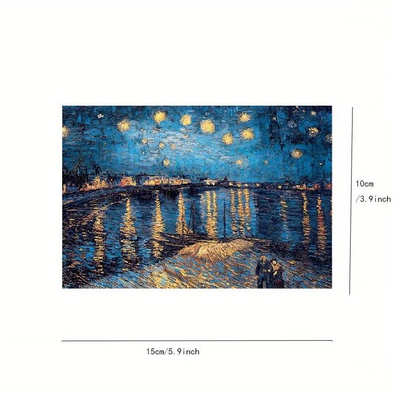 Photo Frame Van Gogh's Famous Oil Painting Series Rhone River The Starry Sky 150 Mini Test Tube Puzzle Patience Puzzle DIY  YC-M