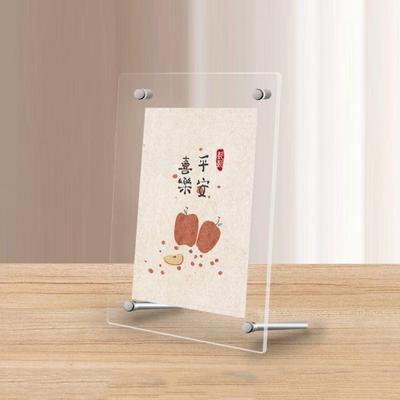 Nordic Style Transparent Photo Frames Rectangular Poster Display Stand  Home Decoration