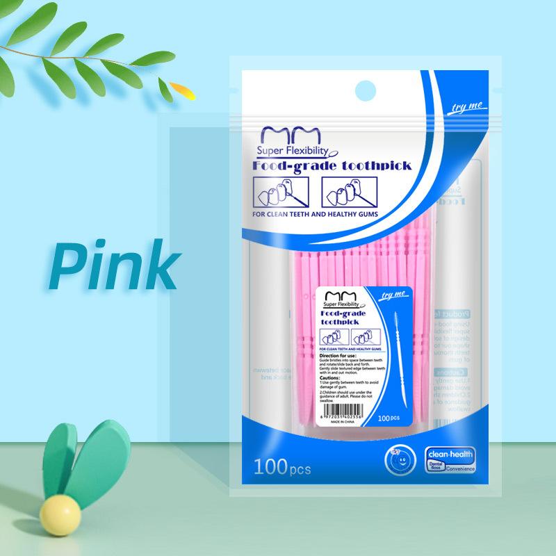 Fishbone-shaped 100-piece Boxed Double-ended Toothpicks