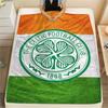1Pc Celtic FC Print Flannel Blanket High Quality Warm Comfortable Cover for All Seasons Perfect for Gifts Home Decor